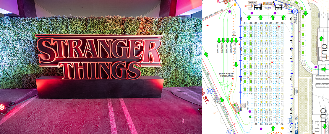 Stranger Things Drive-Into Experience Plan